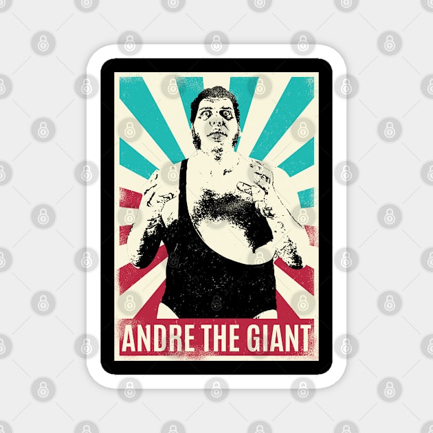 Vintage Retro Andre The Giant Magnet by Bengkel Band