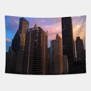 Manhattan Sunset Tapestry