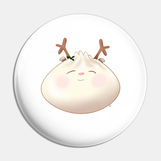 Reindeer Holiday Holly Bao Pin by pbDazzler23