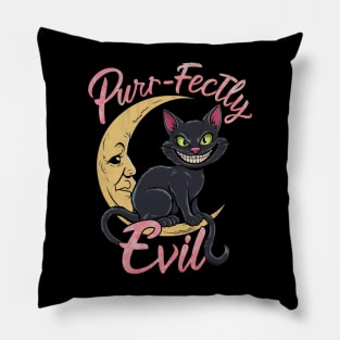 purr-fectly evil Pillow