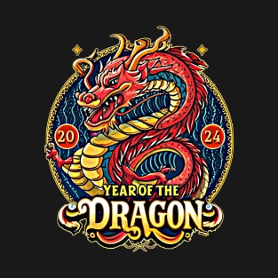 2024 Year of the Dragon Chinese Zodiac Colorful T-Shirt