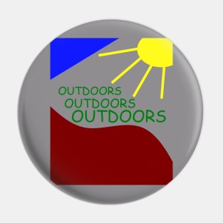 Adventures In The Outdoors Under The Sun Pin