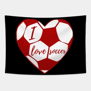 Soccer Heart Tapestry