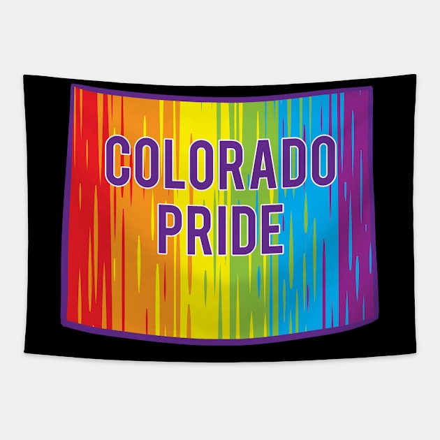 Colorado Pride - LGBTQ Tapestry by Manfish Inc.