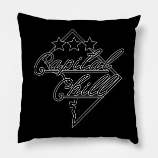 CLASSIC CAPITAL CHILL B&W LOGO Pillow