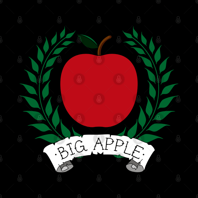 Big Apple New York Old School Tattoo by BlackRavenOath