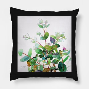 Green leaves Pillow