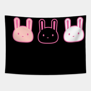 Three cute bunnies Tapestry