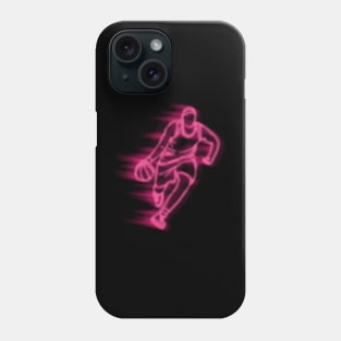 Basketball T-Shirt, Neon Design Phone Case