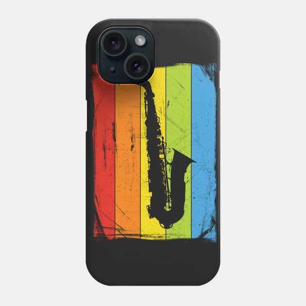 Rainbow Saxophone Phone Case by fizzyllama