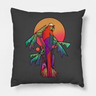 The red parrot Pillow