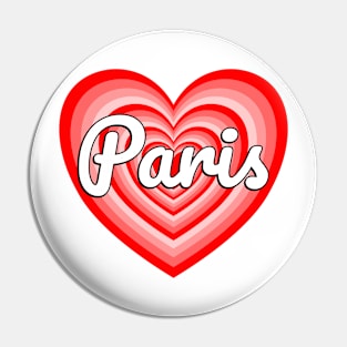 I Love Paris Heart Pin
