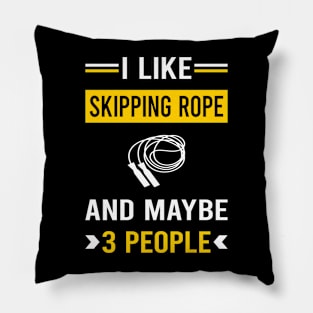 3 People Skipping rope Pillow