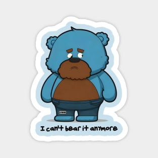 Melancholy Bear Magnet