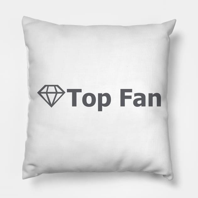 Facebook's Top Fan Badge Pillow by artsylab