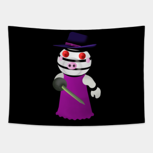 Roblox Piggy Mr P Tapestries Teepublic - roblox character roblox piggy mr p