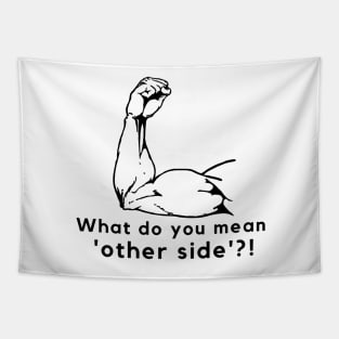 What do you mean 'other side'?! - Pole Dance Design Tapestry