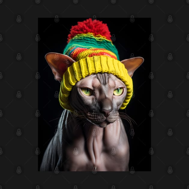 Sphynx cat - warm hat by ro83land