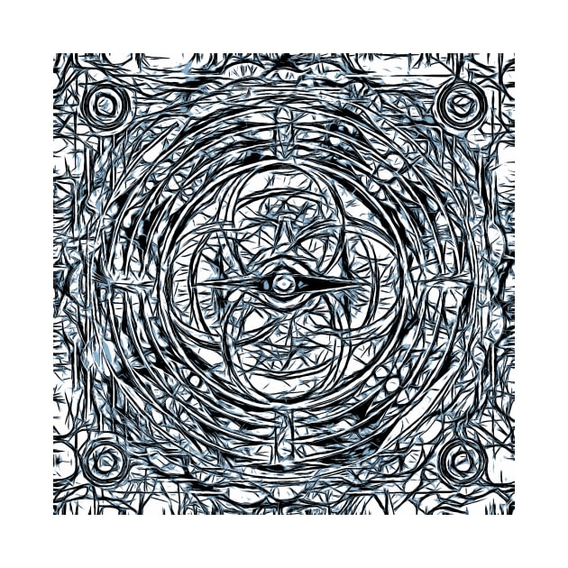 Mandala Blue by designbymario