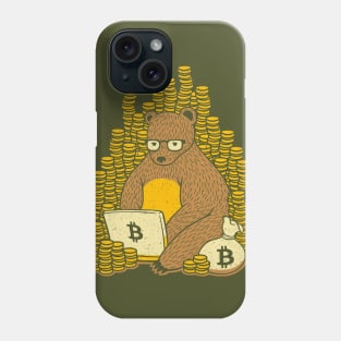 Bitcoin Miner T-shirt Bear Phone Case