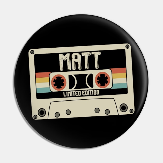 Matt - Limited Edition - Vintage Style Pin by Debbie Art