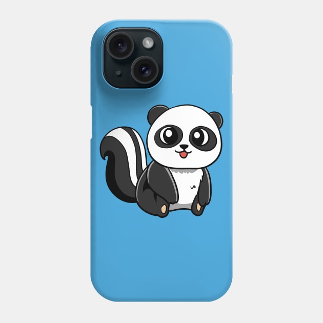 Panda Skunk Phone Case by WildSloths