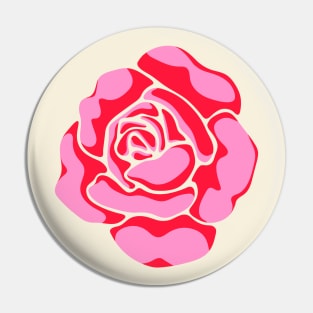 BIG ROSE Bright Fuchsia Pink Red Flower - UnBlink Studio by Jackie Tahara Pin