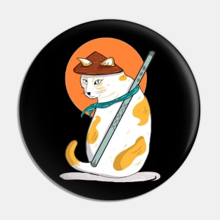 samurai cat Pin