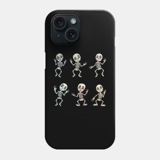 Colorful Skeleton Day of the Dead Candy Skeleton Pack Phone Case