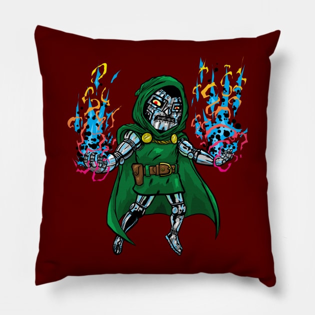 Chibi Doctor Doom Pillow by joehavasy