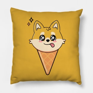 Kawaii Ice Cream Corgi Pillow