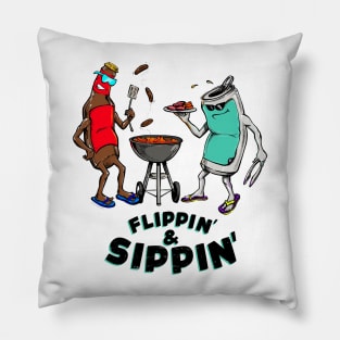 Flippin' & Sippin' Pillow