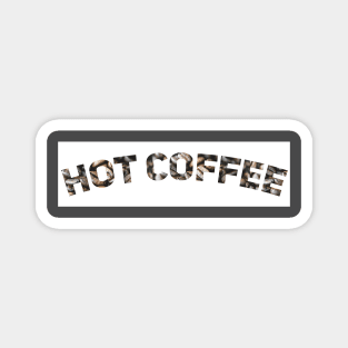 Curved Hot Coffee Magnet