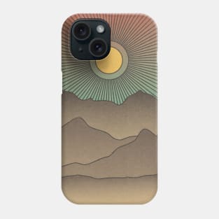 Mountain Sun Rays Phone Case