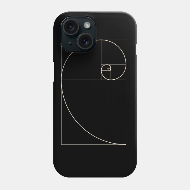 Golden Spiral and Ratio Science Phone Case by happinessinatee