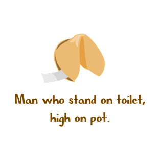 Man who stand on toilet T-Shirt