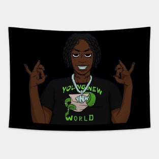 YNW WORLD MELLY MELVIN HIP HOP RAP Tapestry