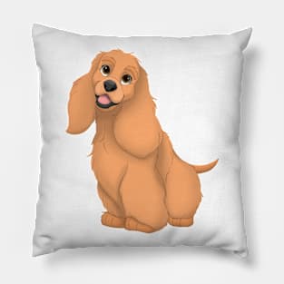 Red Cocker Spaniel Dog Pillow