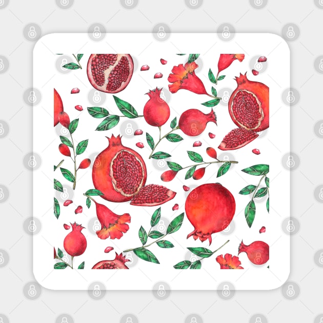 Pomegranate Fruits Magnet by gronly