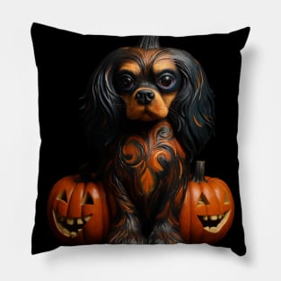 Halloween English Toy Spaniel Pillow