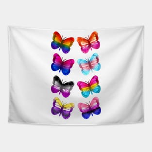 LGBTQ+ Pride Butterflies Tapestry