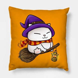 Halloween Cat Witch Kitty Pillow