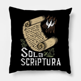 sola scriptura, by scripture alone - 2 timothy 3:16 Pillow