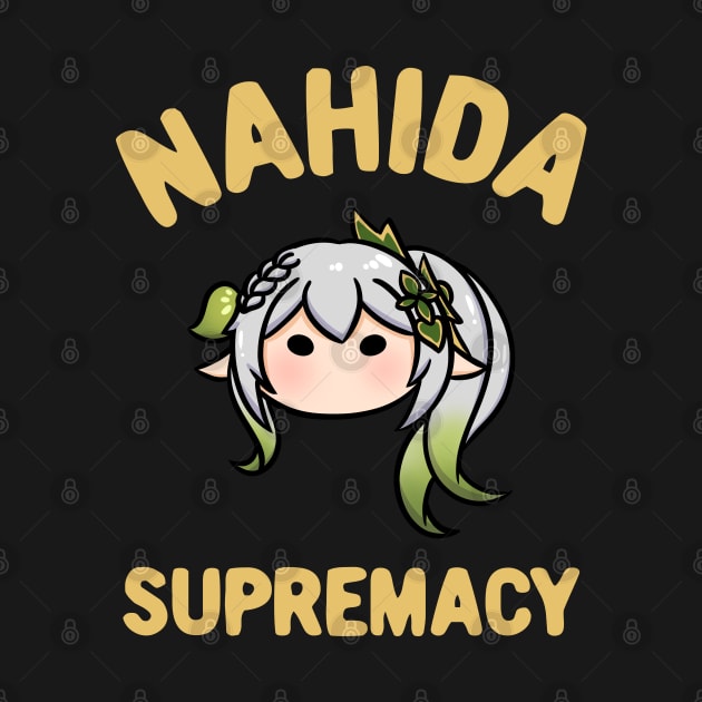 Genshin Impact Nahida supremacy chibi head text | Morcaworks by Oricca