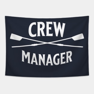 Crew Rowing Manager Sculling Vintage Crossed Oars Tapestry