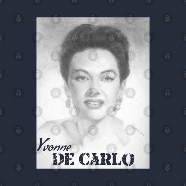 Yvonne De Carlo by jkarenart