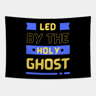 Led By The Holy Ghost | Christian Typography Tapestry