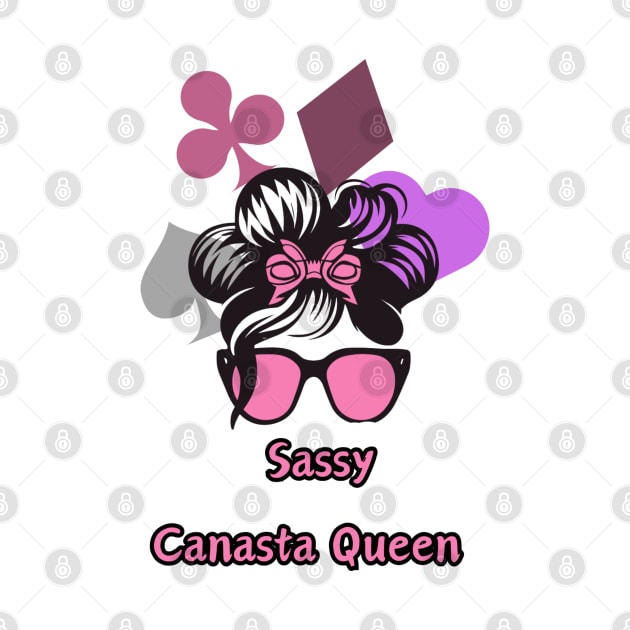 "Sassy Canasta Royalty: Groovy Queen"- Funny Canasta Lover by stickercuffs