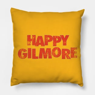 Happy Gilmore Retro Typography Design V2 Pillow