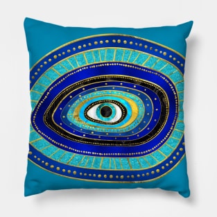 Evil Eye Amulet Ornament Pillow